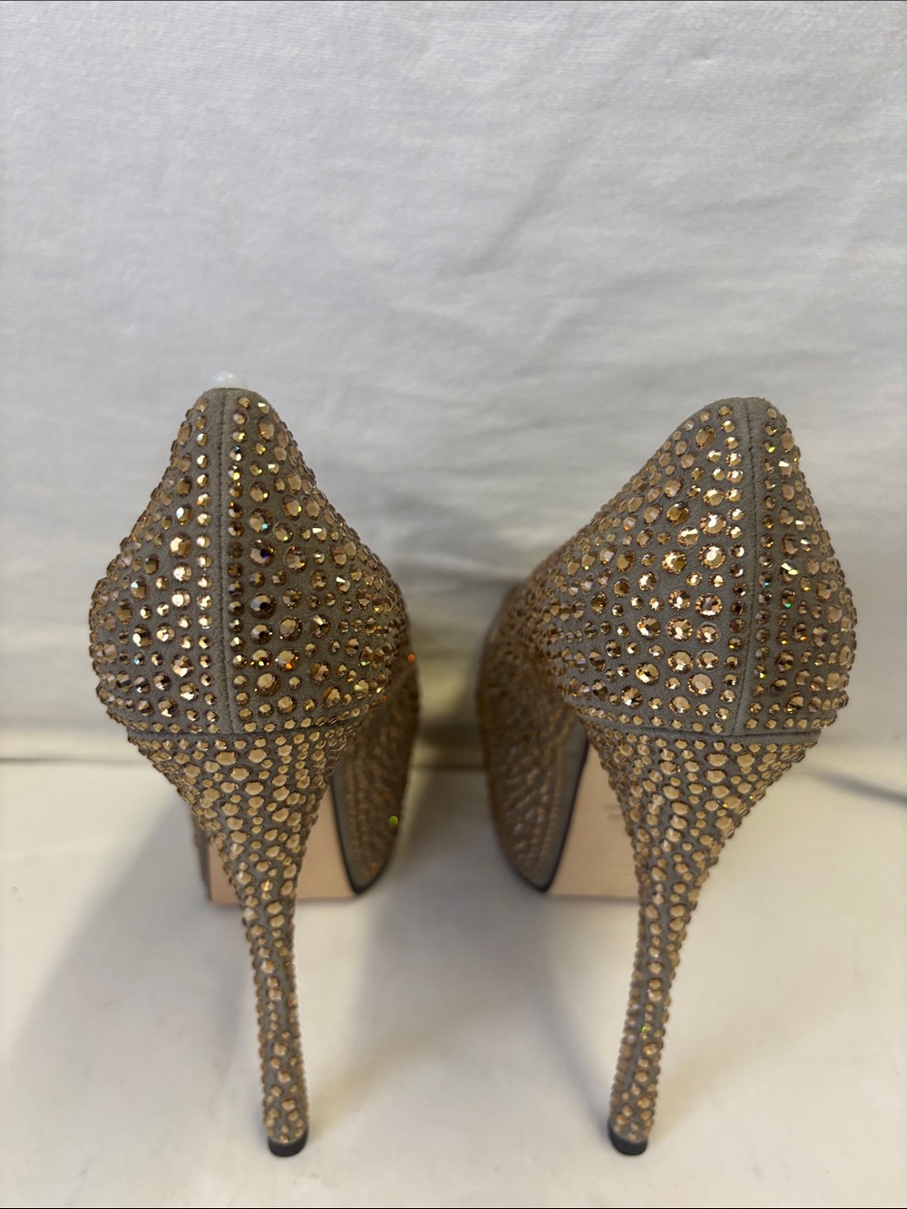 Giuseppe Zanotti SS2013 Archival Liza 90 Crystal Suede Platform Pumps - Picture 9 of 15